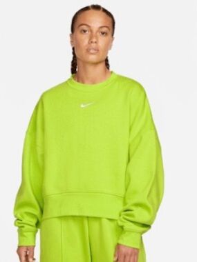 Nike Women's Neon Lime Crewneck Sweatshirt